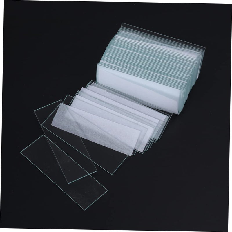 Microscope Slides And Coverslips Set 50 Pieces Glass With Prepared Specimens For Biology Science Education - Image 3